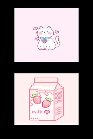 Cute Companions: Whiskers & Milk 🐱🥛