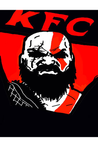 Kratos Takes on KFC: A Legendary Feast! 🍗⚔️