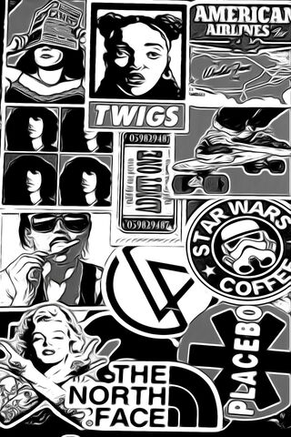 Sticker Wonderland: A Pop Culture Collage 🎨✨