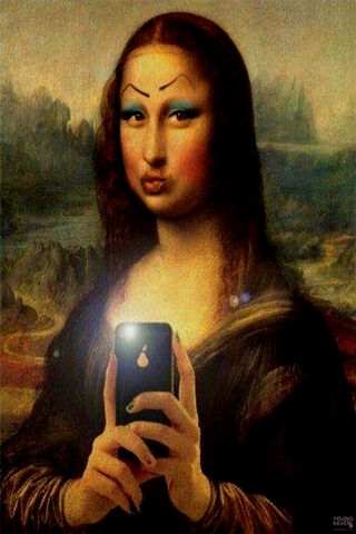 Selfie Gioconda