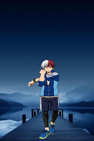 Chill Vibes with Todoroki 🌊❄️