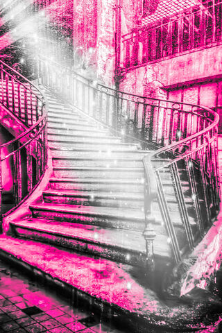 Whimsical Journey Up the Pink Spiral 🌸✨