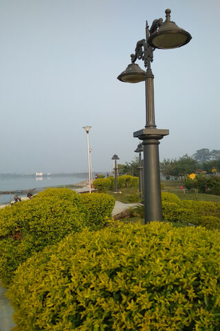 Illuminating Serenity: A Stroll by the Water