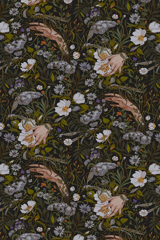 Whispers of Nature: Hands and Blooms 🌸🌿