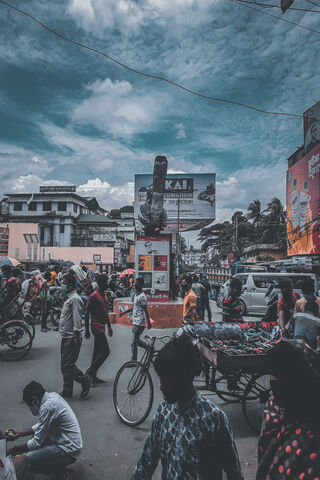 Vibrant Life in Street Feni Town 🌆🚴 ️