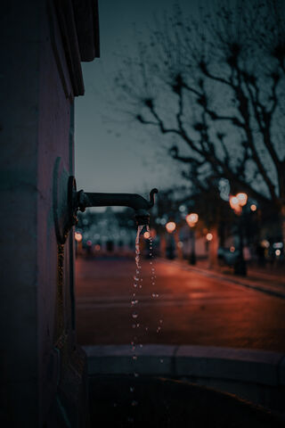 Evening Serenity: A Street View Reflection