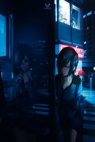 Night Reflections: The Enigmatic Touka Kirishima 🌌✨