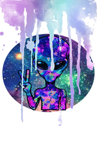 Galactic Peace: The Cosmic Visitor 🌌👽✌️