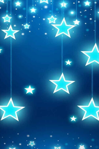 Celestial Glow: A Dance of Blue Stars ✨🌌