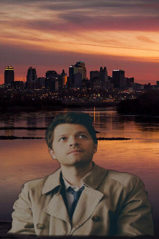 Celestial Reflections: Castiel's Serenity 🌌✨
