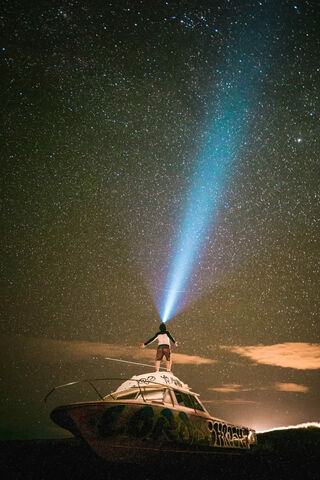 Guiding Light Under the Cosmos 🌌✨