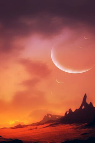 Celestial Dawn: A Journey Through Space 🌌🌅