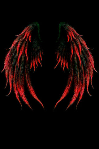 Red Angel Wings