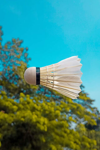 Soaring High: The Badminton Feather in Action! 🏸✨