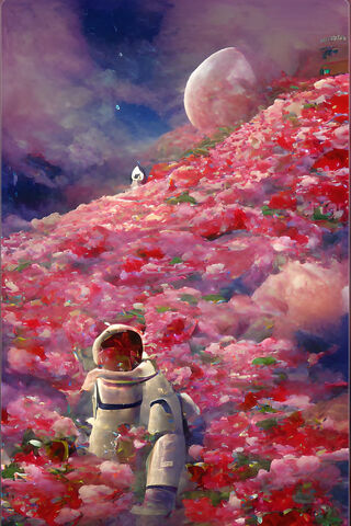 Cosmic Bloom: Journey Through the Mar De Rosas 🌌🌹