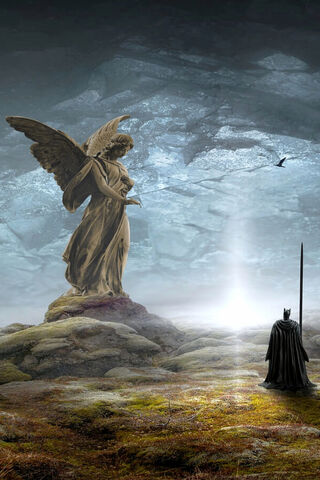 Guardian of Shadows: A Celestial Encounter 🌌🦇