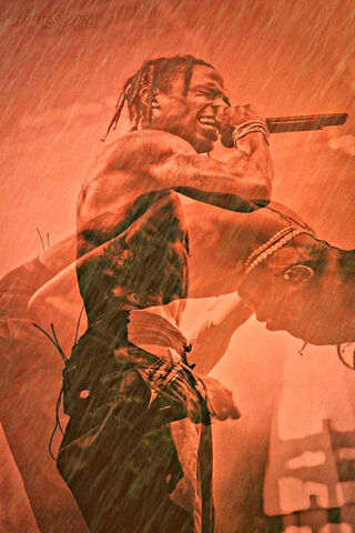 Travis Scott: A Storm of Energy on Stage 🌧️🎤