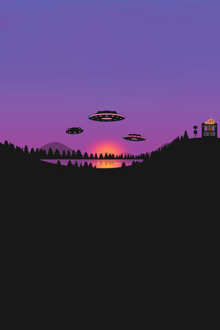 Mystical Encounters at Dusk 🌌👽