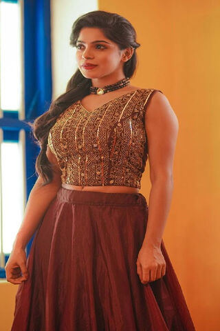 Elegance in Tradition: Divya Bharathi's Stunning Look