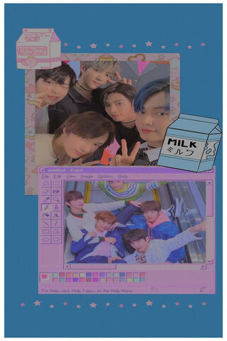TXT's Colorful Vibes: A Snapshot of Fun! 🎉