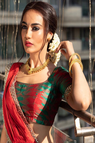 Elegance in Tradition: Surbhi Jyoti's Stunning Look