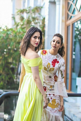 Glamorous Duo: Tamannaah & Kajal Shine Together ✨