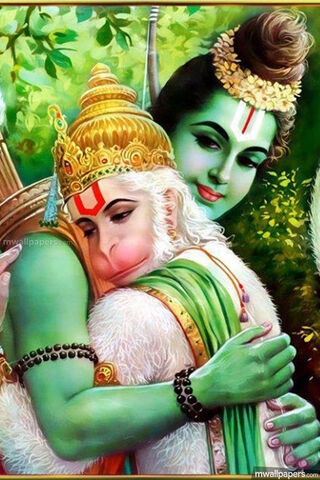 Divine Bond: Rama and Hanuman 🌿✨
