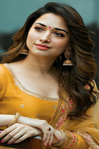 Elegance in Yellow: Tamannaah's Radiant Charm 🌟