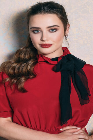 Elegance in Red: A Timeless Portrait