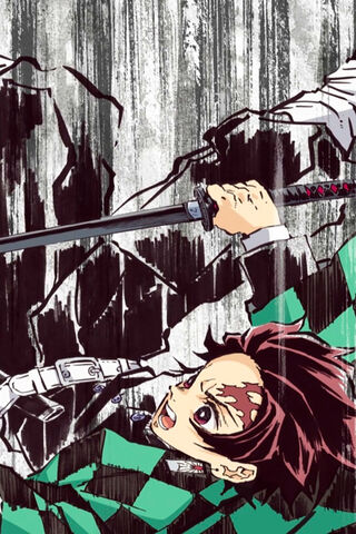 Tanjiro's Fierce Battle: The Demon Slayer's Resolve ⚔️🔥