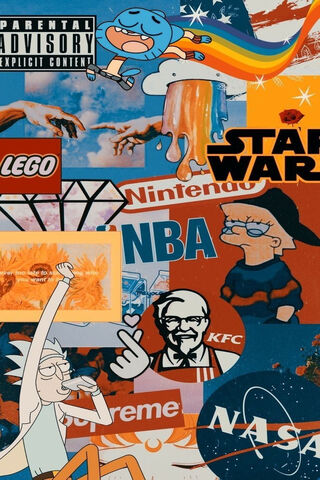 Retro Vibes: A Colorful Collage of Nostalgia 🎨✨