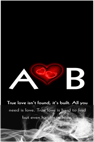 A Love B Name Wallpaper - Download to your mobile from PHONEKY