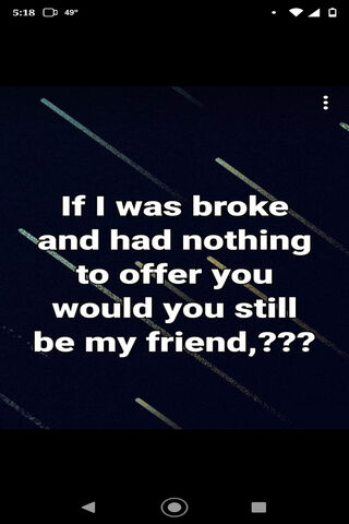 True Friendship: Beyond Wealth