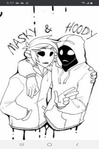 The Mysterious Duo: Masky & Hoodie Unmasked! 🎭🖤