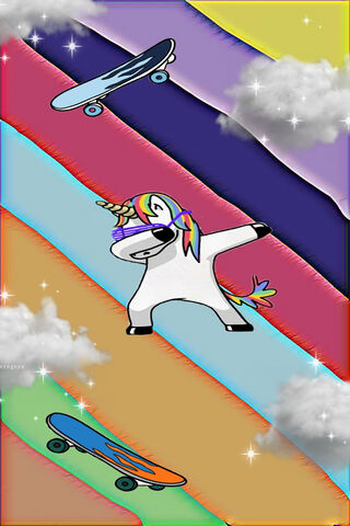 Skateboard Unicorn Adventure 🌈🦄