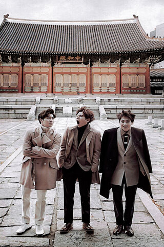 Chic Moments in Time: Baekhyun & Suho's Stylish Stroll