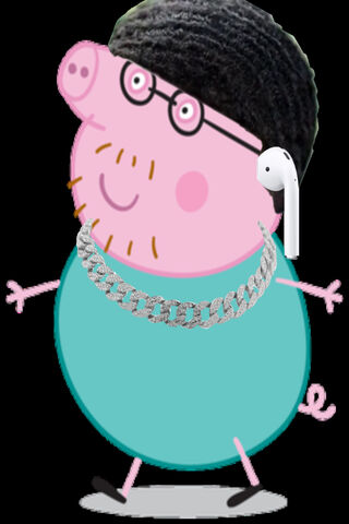 Daddy Pig's Stylish Vibe 🐷✨