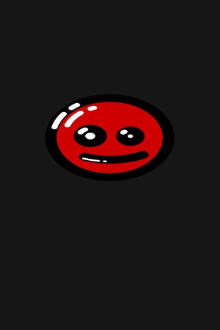 Cheerful Red Smiley: A Burst of Joy! 😊