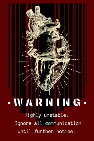 Heartfelt Caution: A Visual Warning