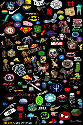 Doodle Wonderland: A Colorful Collage of Pop Culture 🎨✨