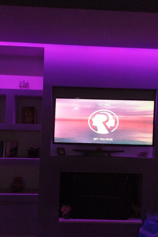 Purple Light Room