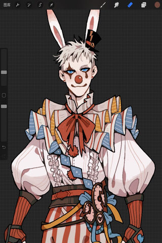 Whimsical Mischief: The Rabbit Clown 🎪🐰
