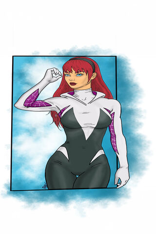 Web-Slinger in Style: Spider Gwen Unmasked! 🕷️✨