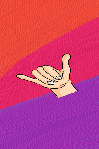 Vibrant Vibes: The Shaka Gesture 🌈🤙