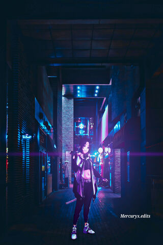 Shinobu: The Nightwalker of Neon Streets 🌌✨