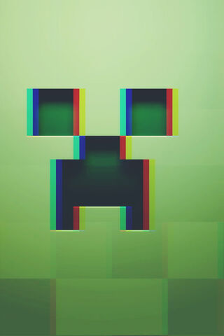 Pixelated Mayhem: The Glitchy Creeper