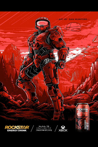 Epic Fusion: Halo Meets Rockstar Energy! 🚀⚡