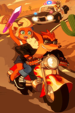 Crash Bandicoot's Wild Ride! 🏍️🌵
