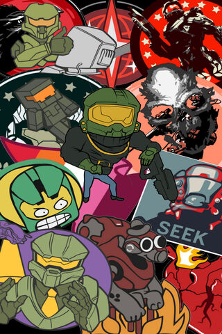 Epic Halo Emblems: A Colorful Tribute to the Universe 🎮✨