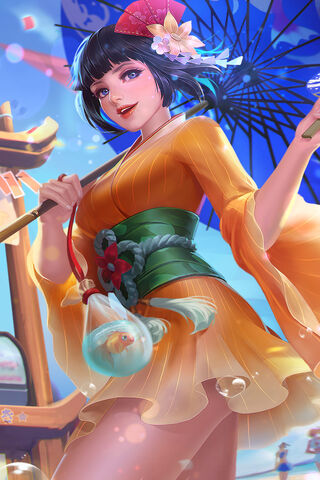 ArtStation - Players frame on Mobile Legends: bang bang, hero Kagura Water  Lily